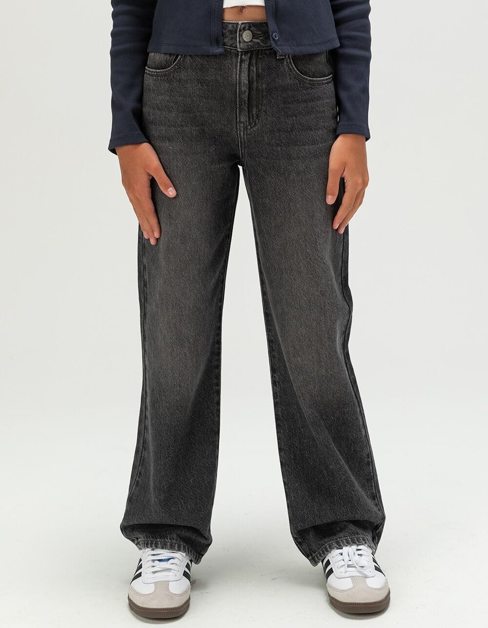 Rsq Girls High Rise Wide Leg Jeans