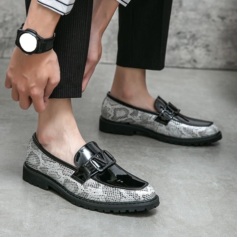 Men's Comfortable Dress Shoes Breathable Retro Casual Oxford Slip-On Fashion Derby Shoes for Business Formal Occasions3