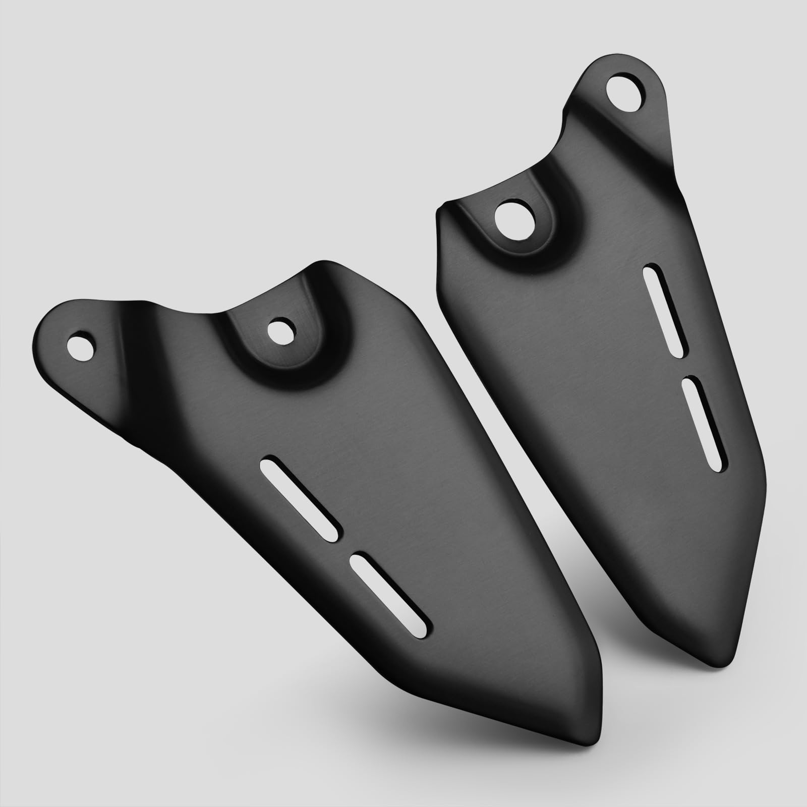 Fersenschutzplatte aus Aluminiumlegierung Passend für Z900RS 2018-2026 Links & Rechts Set Fußraste Fußstütze 2019 2020 2021 2022 2023 2024 2025 2026 (Schwarz Matt)