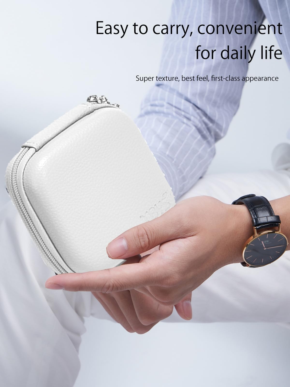 Funda para proyector Aurzen Zip, caja de almacenamiento para proyector Aurzen, funda protectora portátil de transporte de viaje, funda protectora para proyector NOUKAJU Zip, triple plegable,