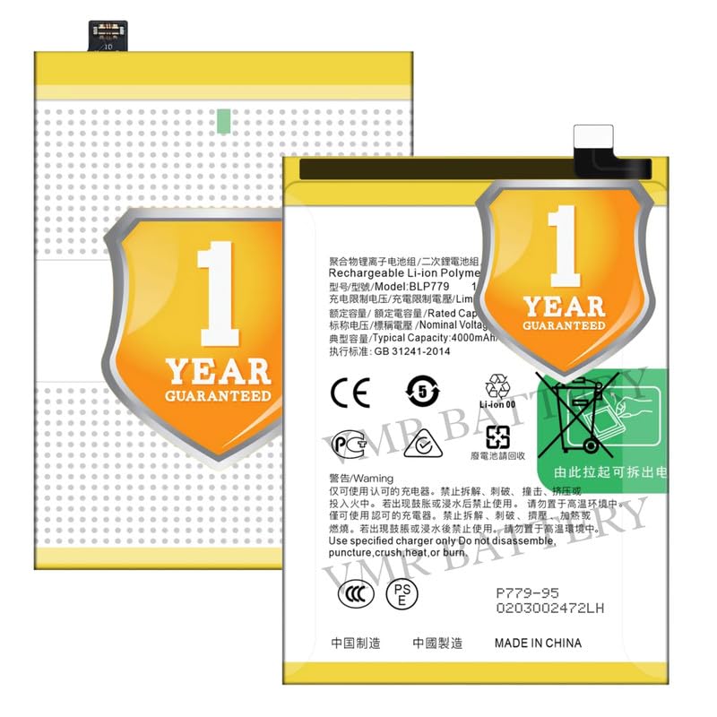 Image of Original BLP779 Battery Compatible for Oppo A92s (PDKM00) | Oppo A93 4G (CPH2121, CPH2123) | Oppo Reno 4 Lite (CPH2125) | Oppo Reno 4Z 5G (CPH2065) - (4000mAh) - 1 Year Warranty K7