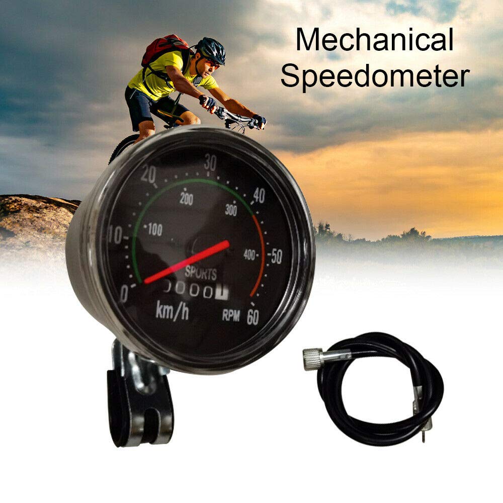 MagicleTH6395 Waterproof Bicycle Bike Speedometer Analog Mechanical Odometer with Hardware USA