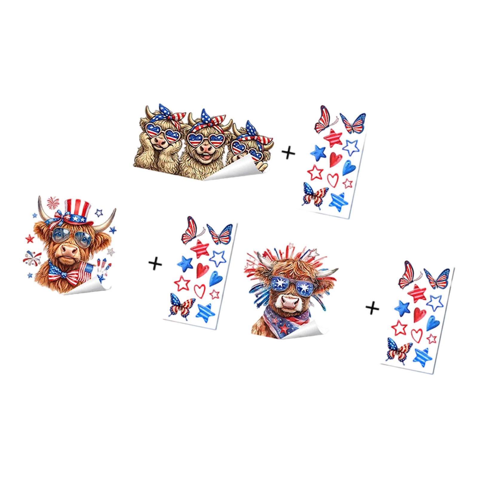 Whoasyst Statics Cling Window Decal US Flag Design Easy to Apply and Remove Party Window Clings for Festival Decors US Flag Glass Decal