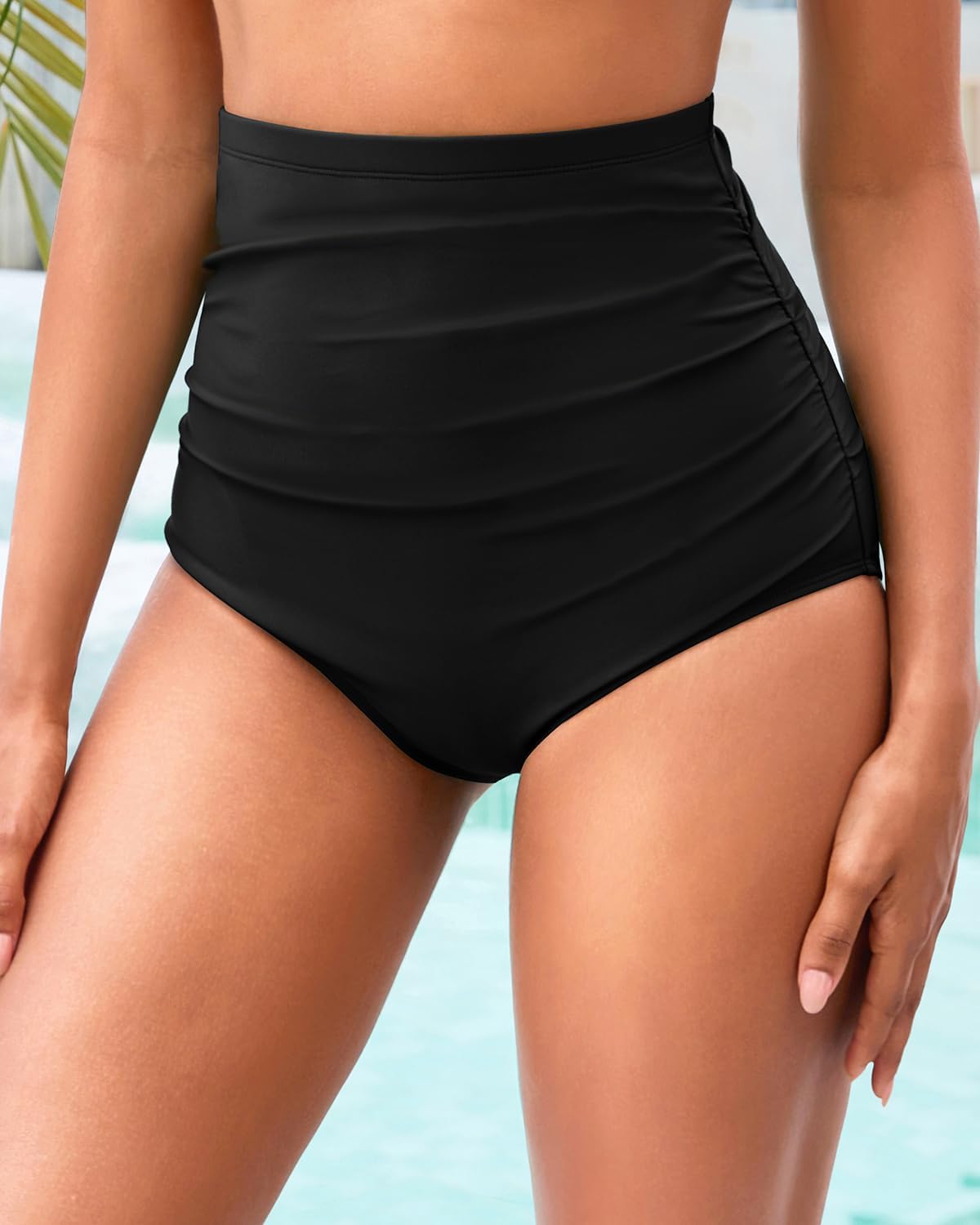 Tempt Me High Waisted Bikini Swimsuit Bottom - Women's Tummy Control Bathing Suit Bottoms Swim Bottom 2025 Swimwear - Image 3