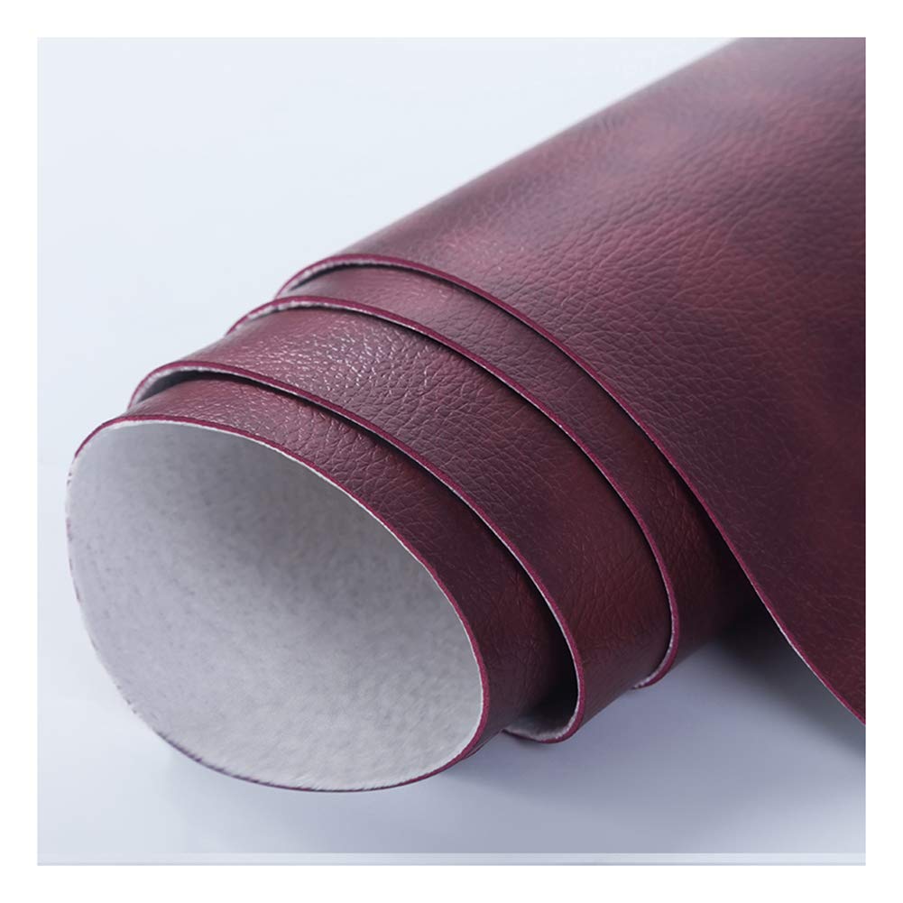 Tissu suédine haut de gamme aspect faux daim texturé violet foncé
