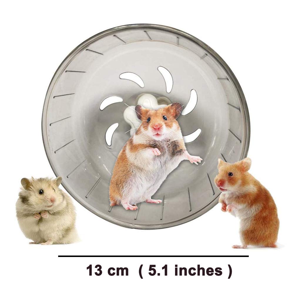 GOLDEAL 5.1 Inches Small Silent Hamster Wheel, Toys for Cage, Super Mute Spinner Exercise Running Wheel for Gerbils or Mice - image 2