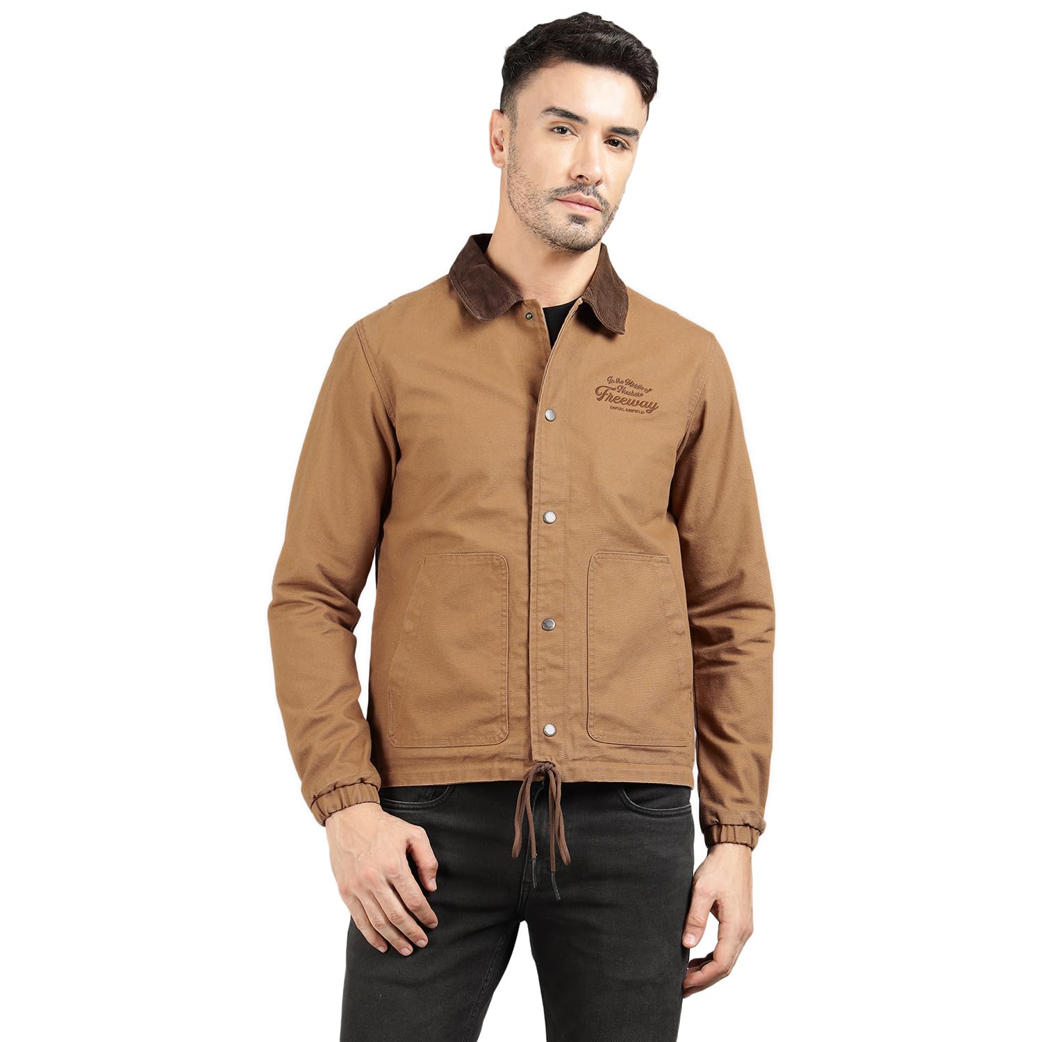 Royal Enfield Freeway Trucker Jacket (Size: S)-JKA240004-TAN-image-20