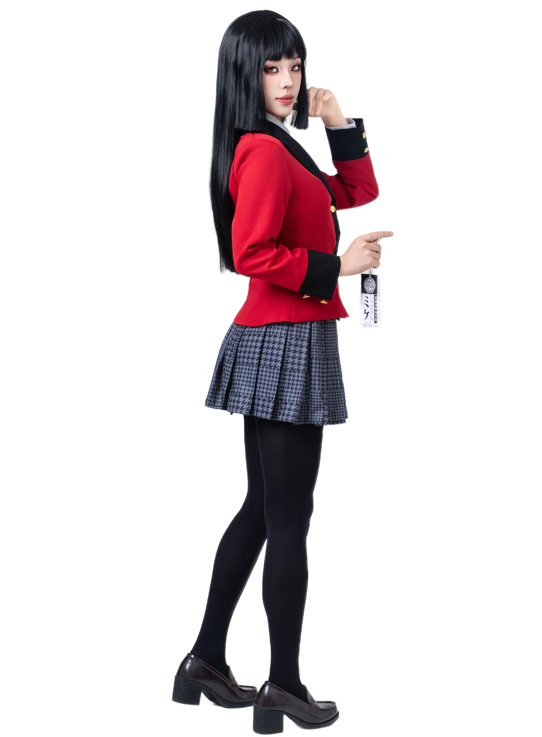 OSIAS Anime Kakegurui Jabami Yumeko Disfraz de Cosplay