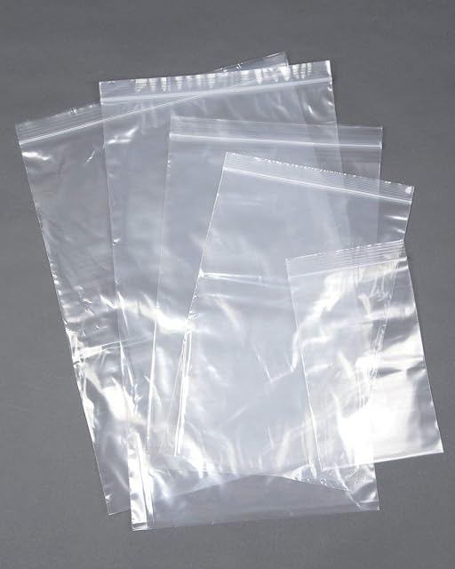 Grip Seal Clear Poly Plastic Storage Reusable Strong Zip Lock Bags (1000, 2.25'' x 3'')