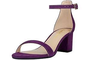 Women's Strappy Chunky Low Heels Open Toe Sandals
