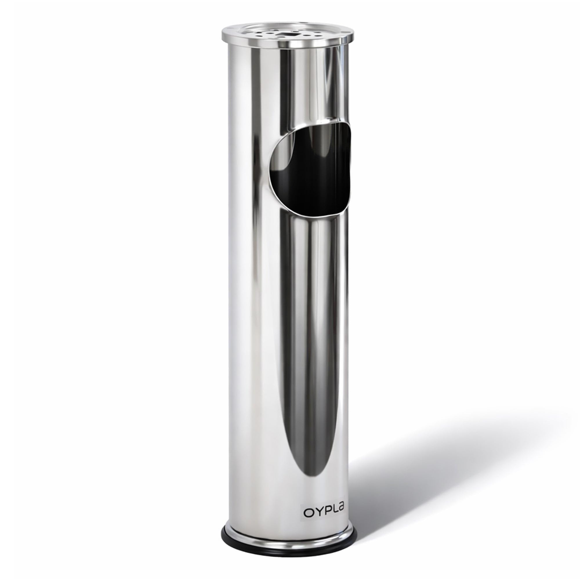 Oypla Free Standing Stainless Steel Ash Tray Cigarette Rubbish Bin