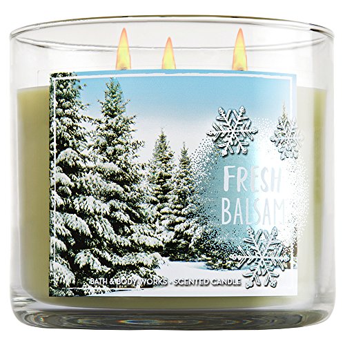 Bath & Body Works, 3-Wick Candle, Fresh Balsam