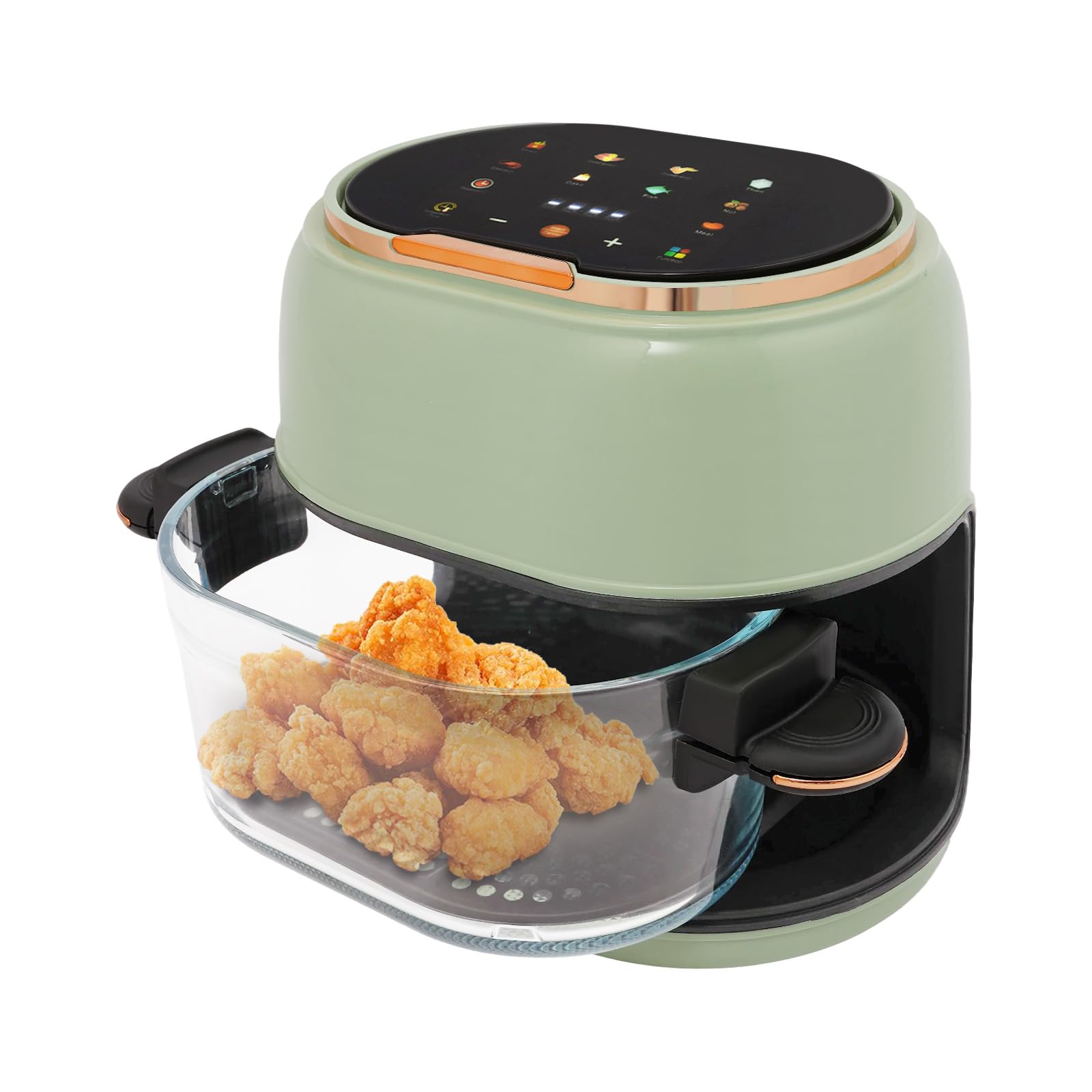 Hot Air Fryer 4L 4 23 Qt 1350W Large Capacity Non-Stick Air Fryer with LCD Display Adjustable Temperature