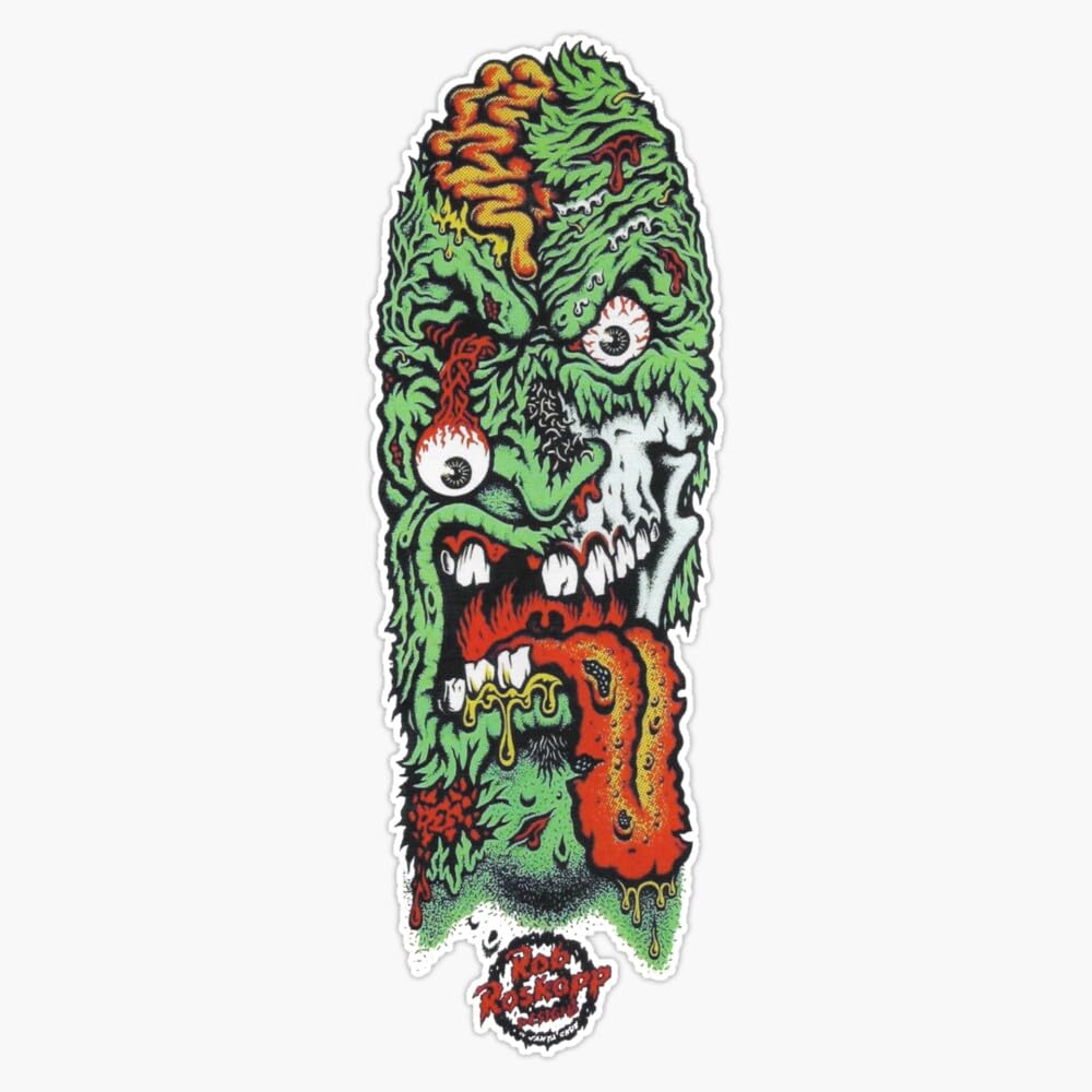 Rob Roskopp Face Retro Skateboard Design. Vinyl Sticker Waterproof Decal Laptop Wall Window Bumper Sticker 5"