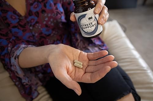 Miniatura 5 de August Moon - Soporte orgánico para el estrés - 60 cápsulas veganas en una botella de vidrio - Suministro para 30 días