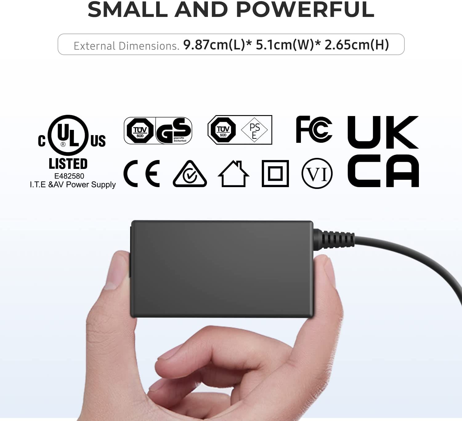 HKY 65W Alimentatore Universale Notebook Caricatore PC Portatile per HP Dell Asus Acer Lenovo Toshiba Samsung LG Medion Fujitsu Sony AC DC 18.5V-20V Adattatore con 15 Connettori e 1 Cavo 3M