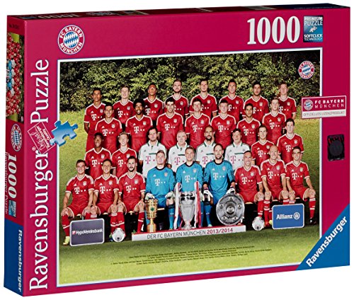 Preisvergleich Produktbild Ravensburger 19154 - FC Bayern München Saison 2013 / 14 - 1000 Teile Puzzle