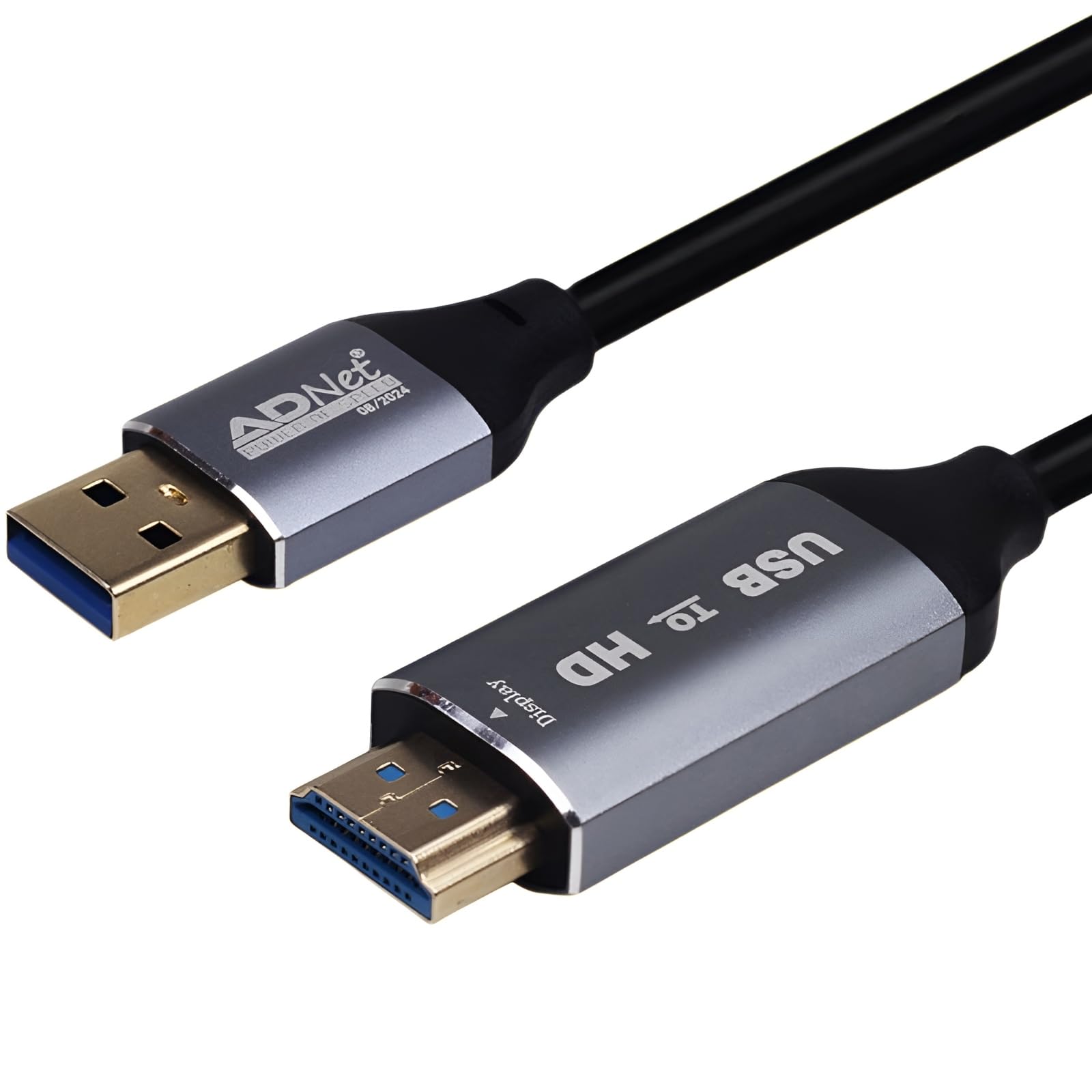 AD NET USB 3.0 to 4K HDMI Cable, Lenght 1.8 Meters, USB 3.0 (M) to HDMI 2.0 (M) Cable with Synchronised Audio, Support Resolution Upto 3840x2160 @60Hz [ ADP-UH-1188]-picture-17
