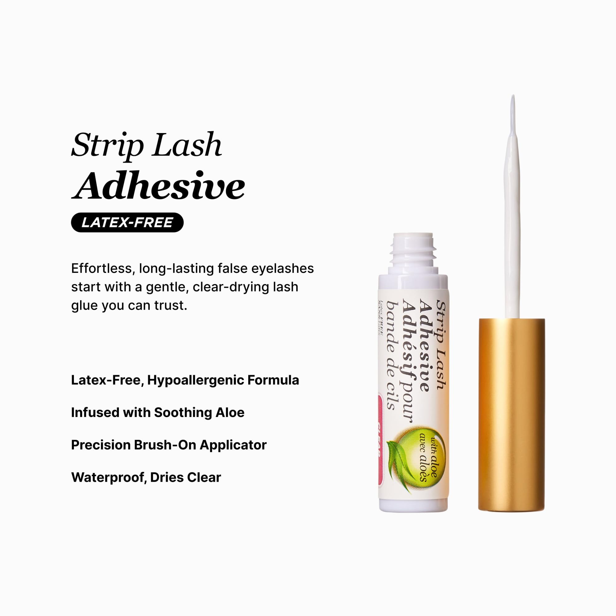 Kiss Products Ever Ez Strip Eyelash Adhesive, Clear, 0.1 Pounds by Kiss Products
