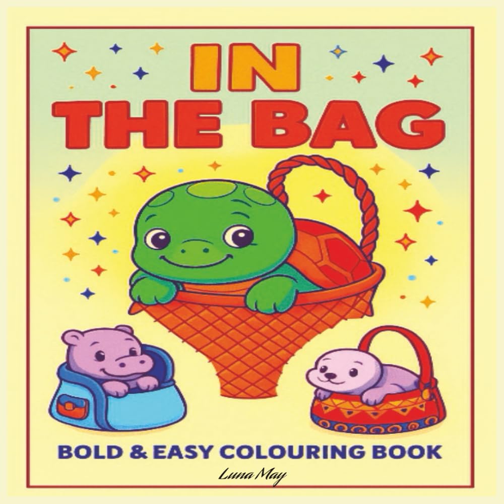 In the Bag - Bold and Easy Colouring: Cute & Cozy Illustrations | Stress Relief | Relaxation | Fun