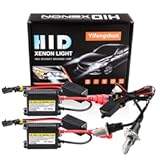 H4 HID Headlight Bulbs 6000K Xenon White with 55W DC Slim HID Ballast by Yifengshun Super Bright Xenon HID Light Bulb for Auto High &sol; Low Beam &lpar;2 Xenon Bulbs &plus; 2 Ballasts&rpar;