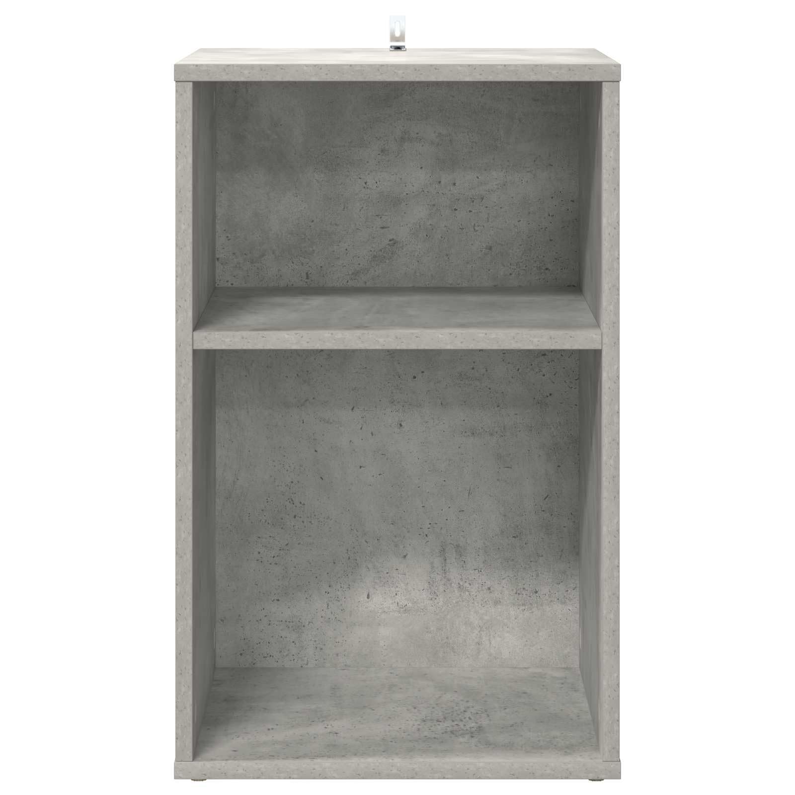 Mueble porta vinilos gris cemento 38 x 33 x 61 cm de madera ingenierizada