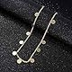 Edary Boho Pailletten Kopfkette Gold Quaste Kopfschmuck Prom Festival Stirnkette Hochzeit Bauchtänzerin Haarschmuck Schmuck für Frauen und Mädchen
