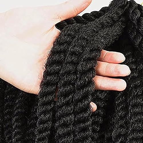 Miniatura 3 de 6 paquetes de extensiones de cabello trenzado de ganchillo senegalés (12 pulgadas, 2)