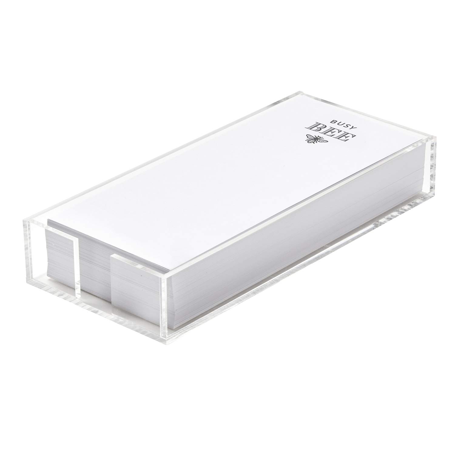 Santa Barbara Design StudioMichel & Co. Acrylic Holder and Notepad Set, 4.3 x 10-Inch, Busy Bee