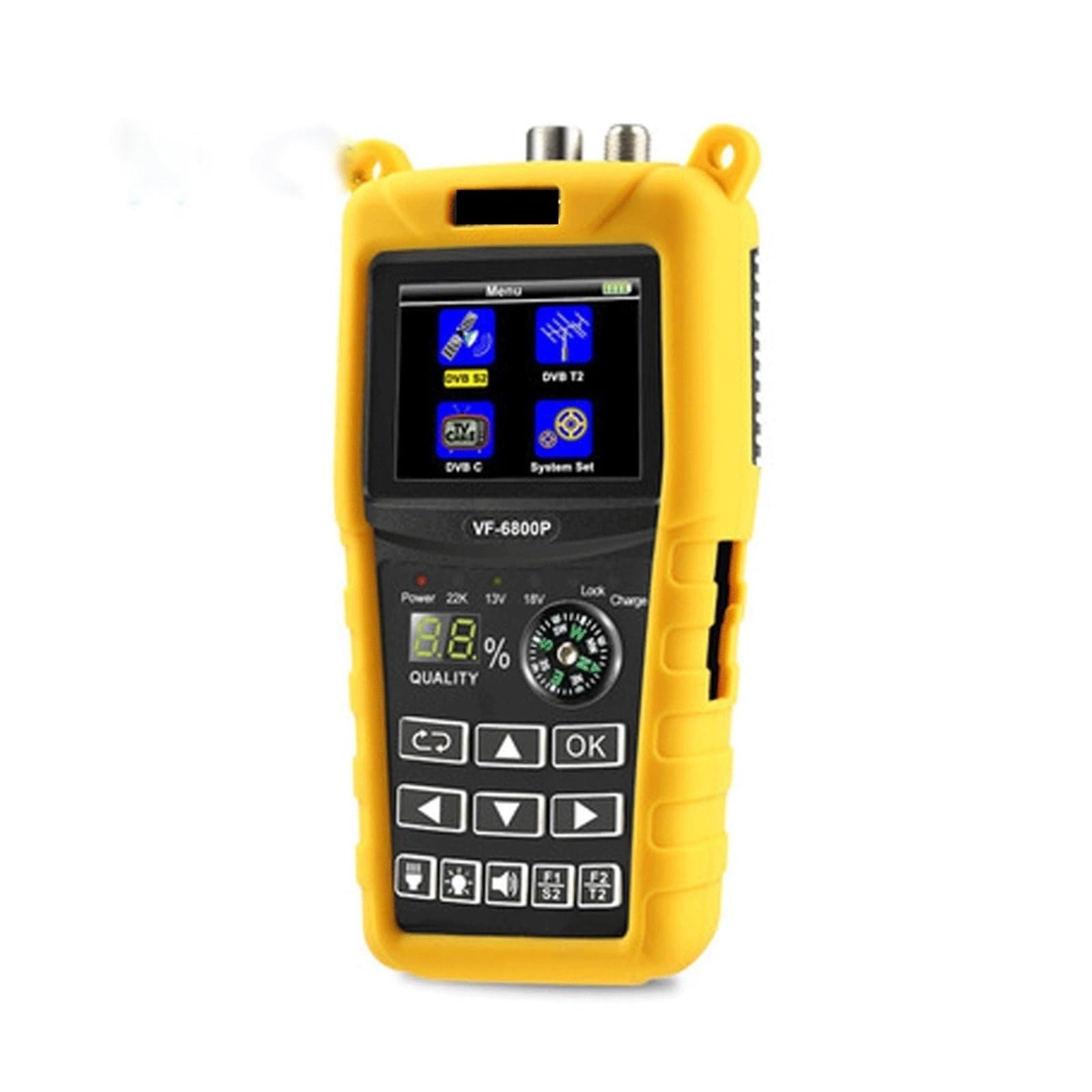 Cercatore satellitare, Satellite Finder DVB-T2/DVB S2/DVB C Sat Meter For TV Receiver DVB T2 Tuner HD Digital Satfinder