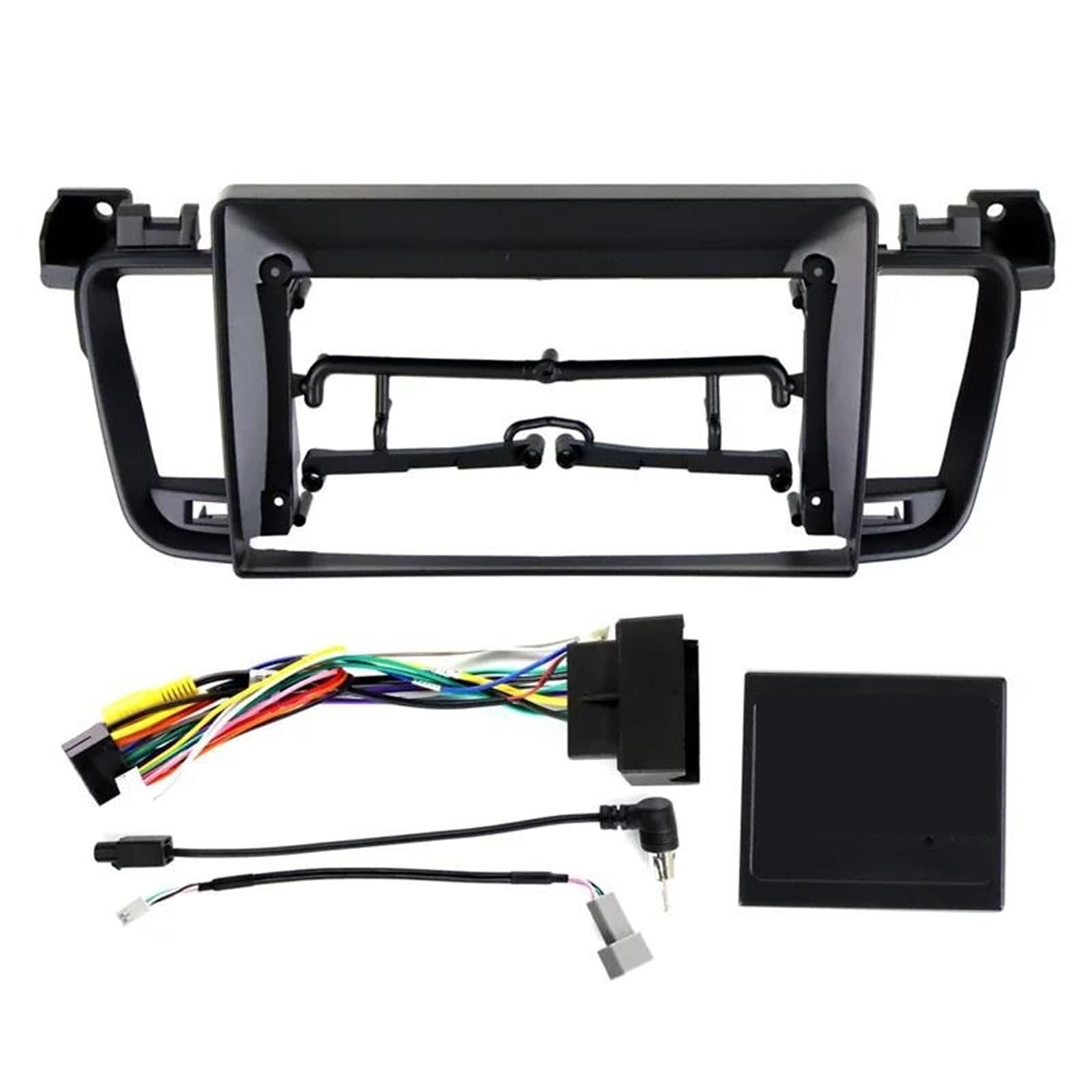 Mascherina Autoradio Cornice Per Autoradio Android 2Din 9 Pollici Per Peugeot 508 2011-2018 Kit Cruscotto Pannello Unità Principale DVD Copertura Stereo Adattatore GPS