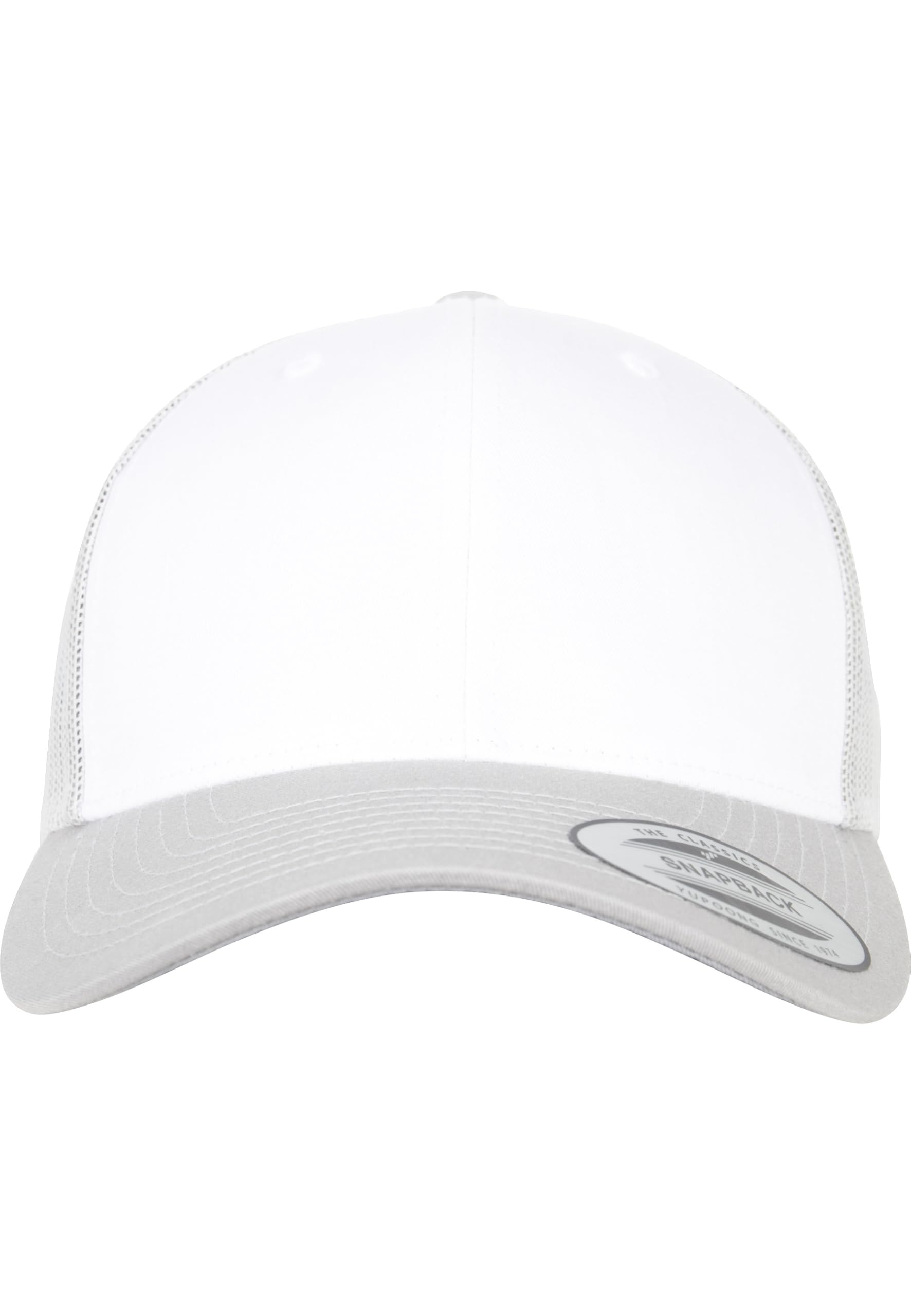 Flexfit Retro Trucker Colored Front Kappe, Silver/White, One Size