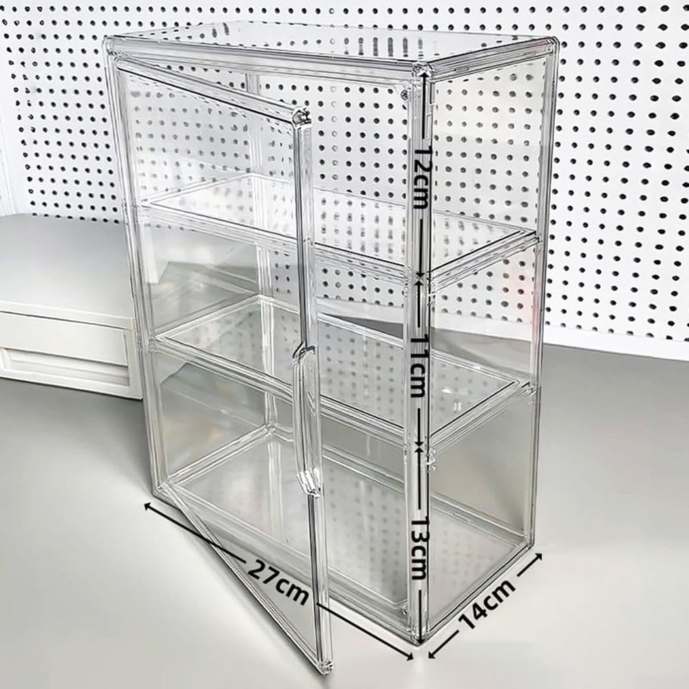 Vetrina Espositiva Acrilica per trasparente 36x14x27cm Vetrina(1 divider)