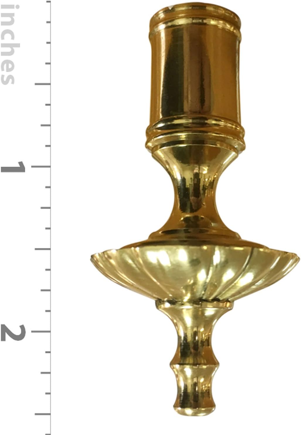 Royal Designs Celling Fan Pull Chain Beaded Ball Extension Chains with Decorative Umbrella, Polished Brass, Set of 2