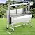 JustSmart Stainless Steel Automatic Rotisserie Grill with Wind Screen, 37in 132LB Capacity Electric BBQ Pig Lamb Rotisserie Roaster 50W Motor, Charcoal Spit Roaster Grill for Outdoor Kitchen, Camping