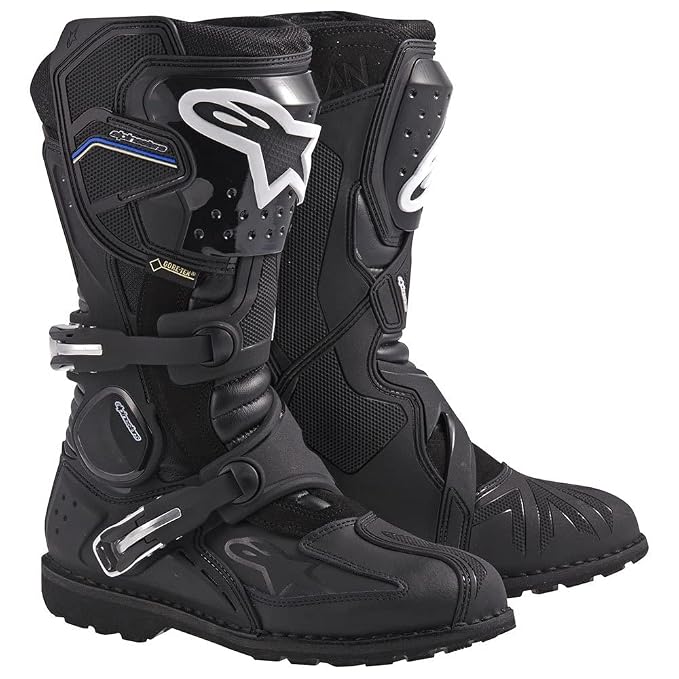 Alpinestars Toucan Gore-Tex Men's Weatherproof Motorcycle Touring Boots (Black, US Size 13)