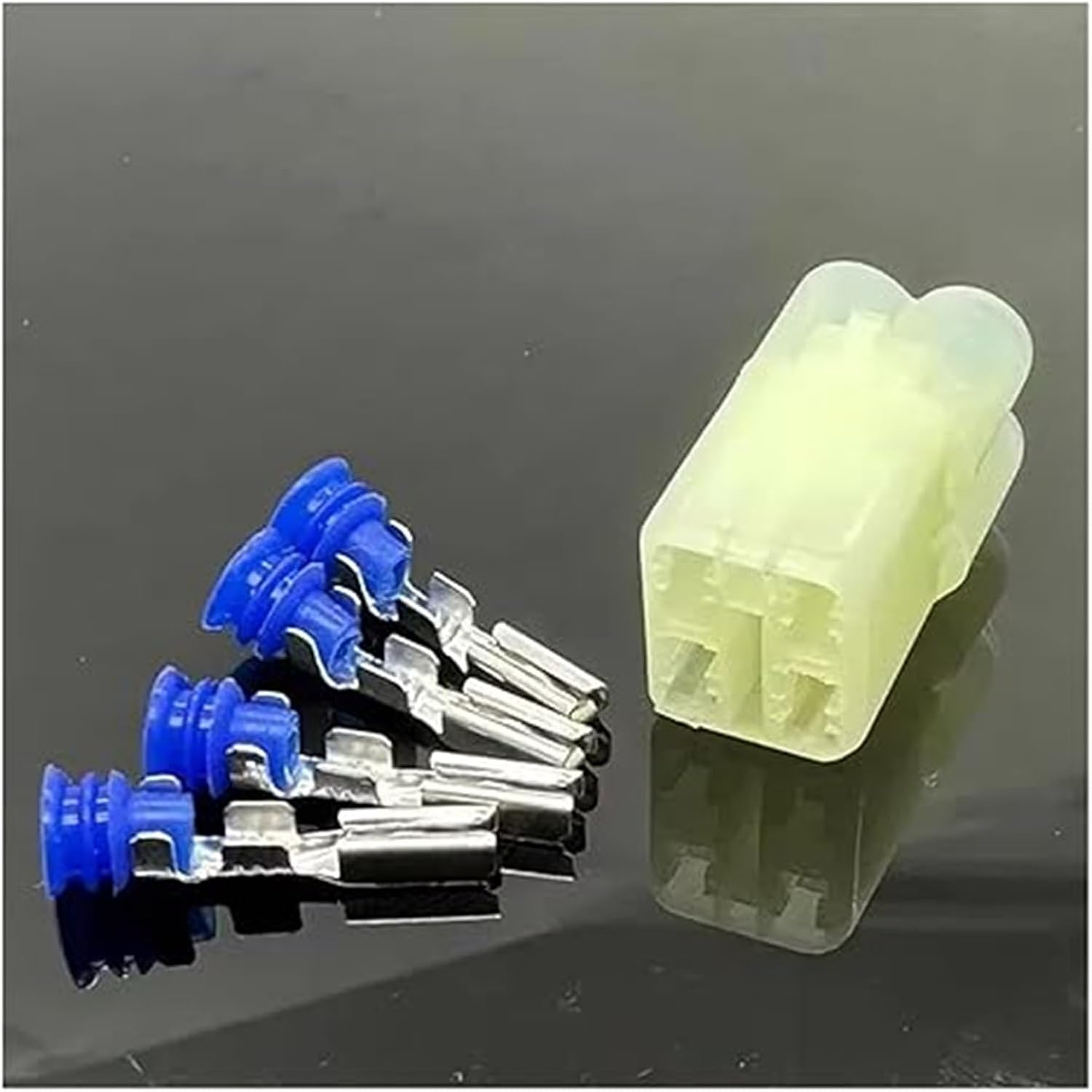 1/4 Pin 6180-4181 6187-4441 Auto Waterproof Connector Starter Wire Connector(Green) Plugs Inlets & Receptacles(Black)