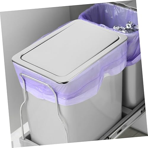 Miniatura 3 de BESTOYARD Tapa de cubo de basura, tapa empotrada de acero inoxidable, tapa de basura empotrada, tapa de accesorio de cocina, tapa para el hogar,