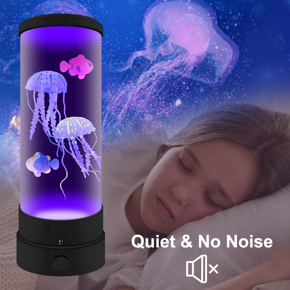Medusa Lampada Lava Led, Tranquilla Stato d'animo Medusa Acquario, 16 Colori che Cambiano Telecomando Lampada Elettrica per Meduse per Decorazioni per la casa e Regali per Adulti e Bambini