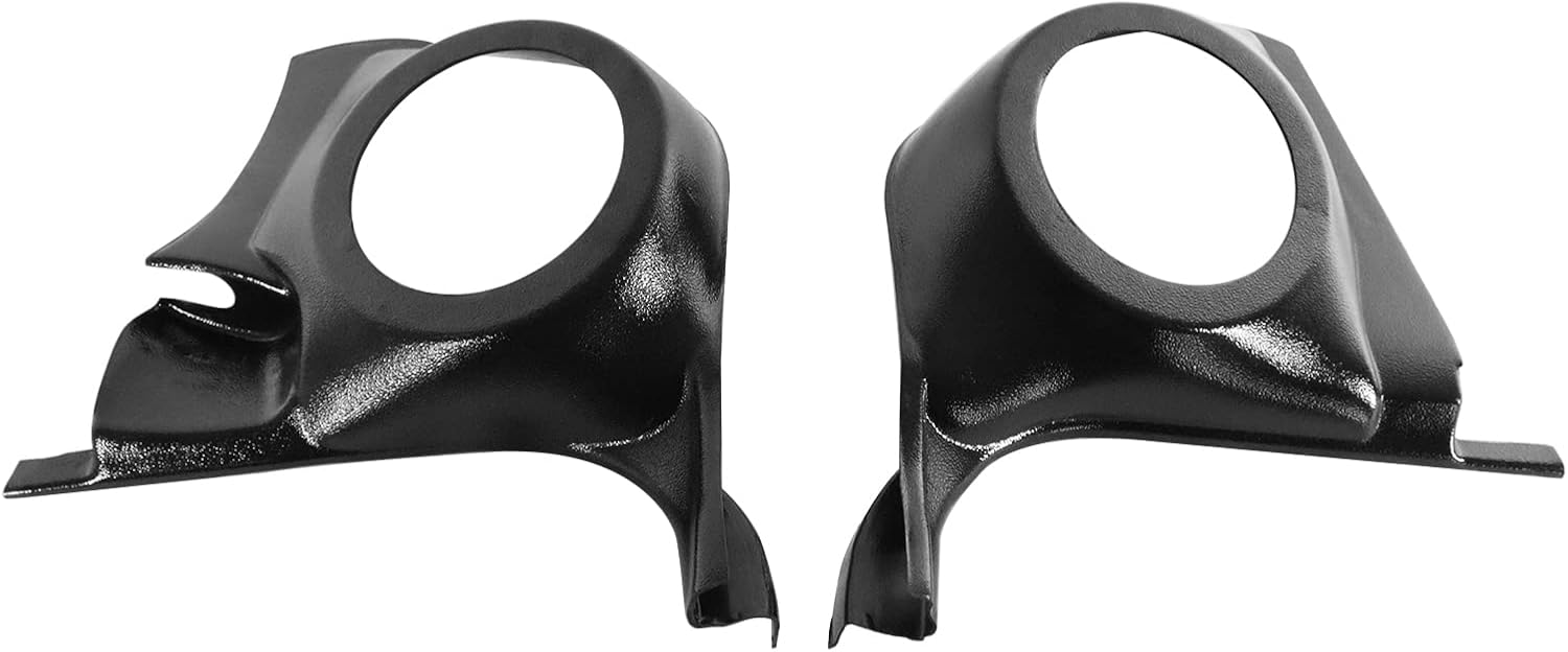 YHB Pair Speaker Kick Panels for 1978-1988 Chevrolet Monte Carlo, El Camino, Malibu, Cutlass, Pontiac Grand Prix, and Buick Regal to Mount Pair of 5-1/4" Speakers