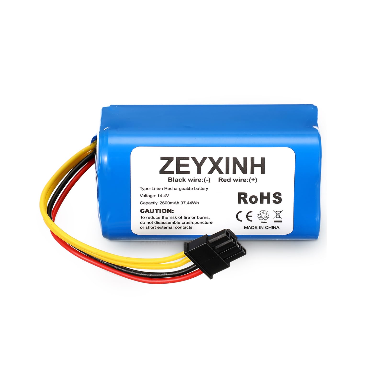 ZEYXINH Batería de Reemplazo para Conga,14.4V 2600mAh Li-Ion Bateria para Cecotec Conga 1290, 1390, 1590