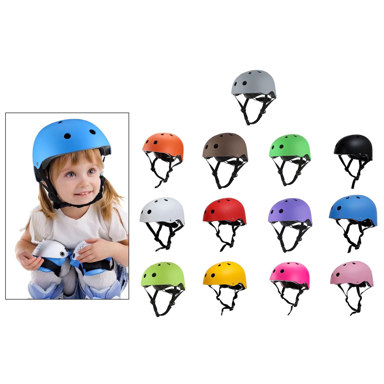 Adjustable Bike Headgear Skateboarding for Teen Adult Cycling Scooter Roller Skating Rollerblading Scooter - 2