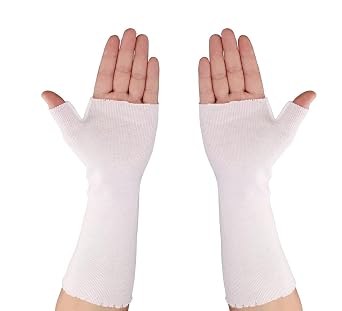 Hand Socks for Splint Wrist and Thumb Spica Wrap Liner,Arm Cast Cover Cotton Stockinette Sleeve for Under Brace for Women MenPack of 10 Medium