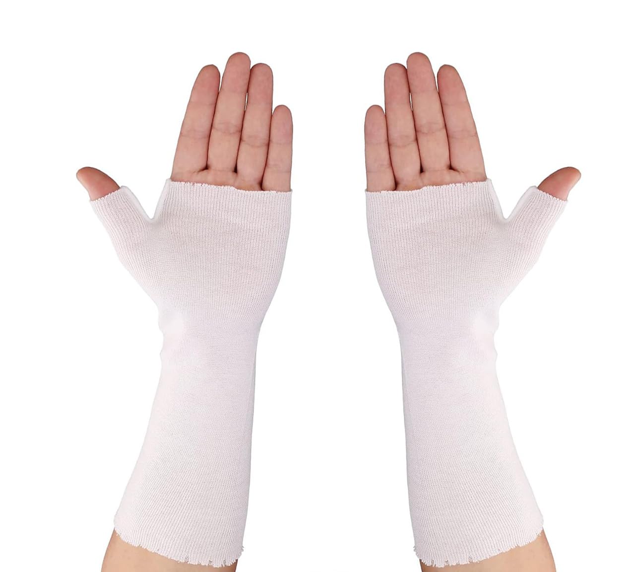 Hand Socks for Splint Wrist and Thumb Spica Wrap Liner Arm Cast Cover Cotton Stockinette Sleeve for Under