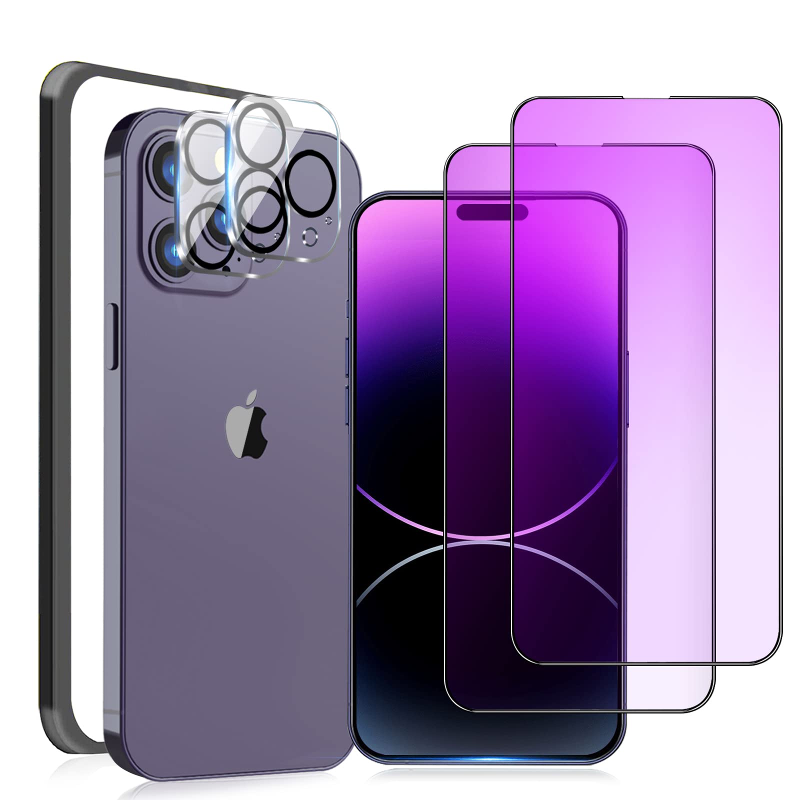 iPhone 14 proMax 用 フィルム2枚　付き　ケース ブルー iPhone 14 proMax 用 フィルム2枚 付き ケース ブルー iPhone 14