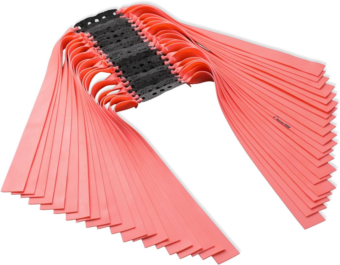 23pcs Pink Flat Slingshot Replacement Bands Professional Cold Resistant Heavy Duty Catapult Rubber Bands for Training, Hunting, Target Practice, Outdoor Shooting