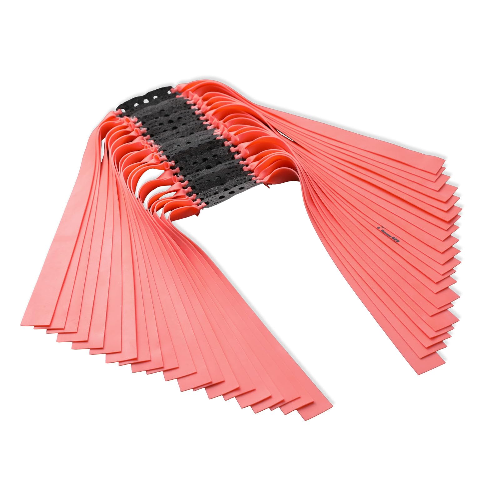 23pcs Pink Flat Slingshot Replacement Bands Professional Cold Resistant Heavy Duty Catapult Rubber Bands for Training, Hunting, Target Practice, Outdoor Shooting (0.9mm, Length 170mm)