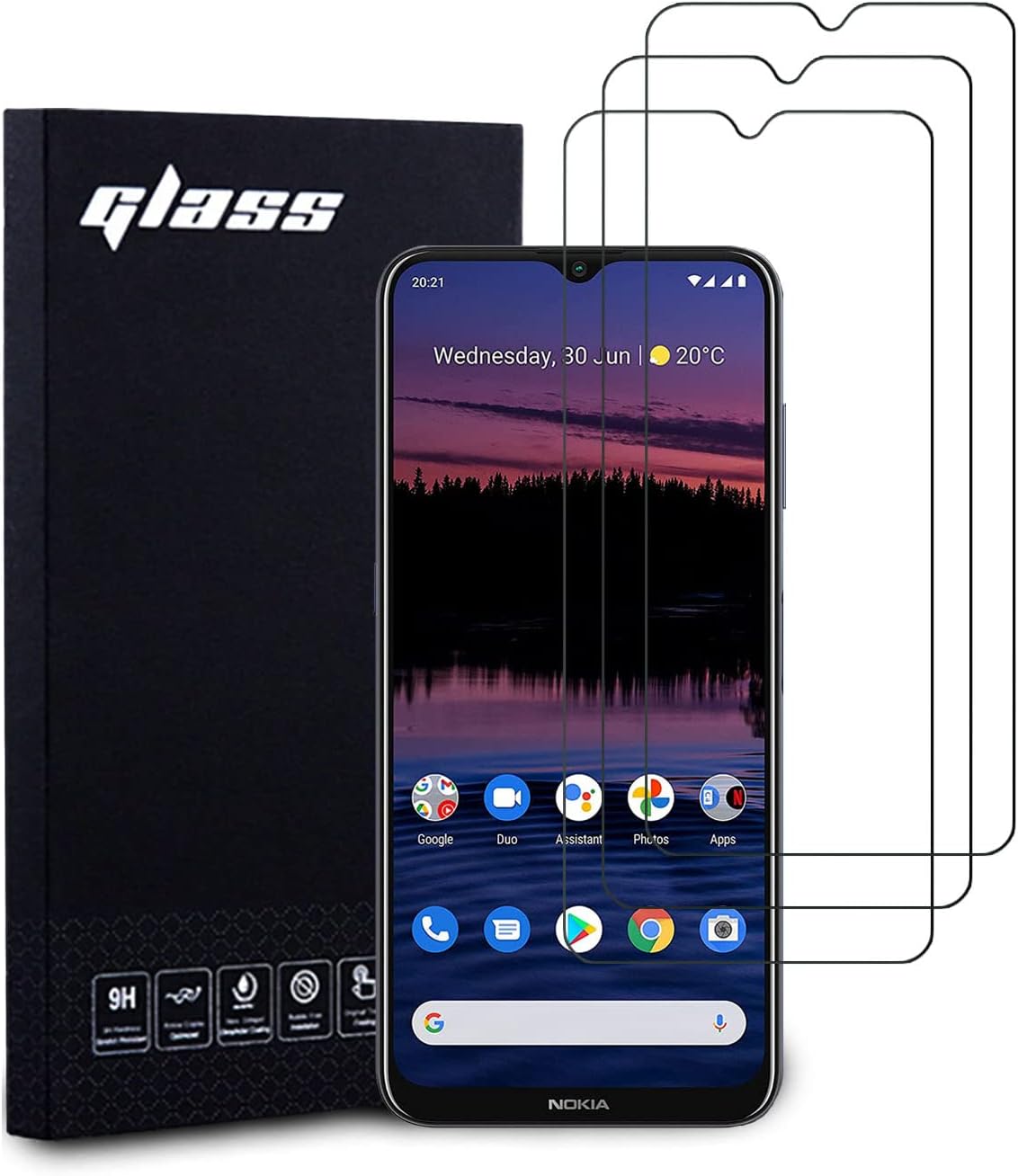 StilGut Display Protettivo in Vetro temperato ultraresistente e Invisibile per Nokia 6 2018 2 Pezzi