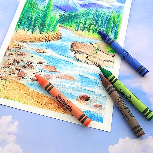 Bazic Washable Crayons 8 Color, Coloring Drawing Assorted Colors Crayon, Non Toxic, For School Art, Gift For Kids Artist (8/Pack), 1-Pack #TOP2