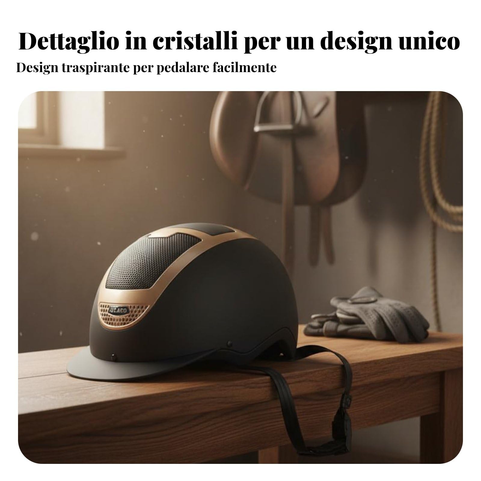 Casco di per Equitazione Leggero Casco Protettivo Equestre Regolabile Comodo Attrezzatura Protettiva per Principianti, Allenamento, Maneggio
